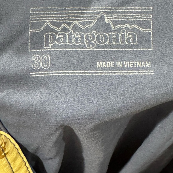 Patagonia Stretch Wavefarer Board Shorts Men's Blue Swim Shorts Trunks Sz 30 - Picture 5 of 7